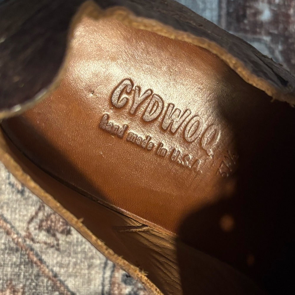 CYDWOQ Genuine Leather Laced Dark Brown Women's Loafers size S Handmade in USA - Picture 7 of 12
